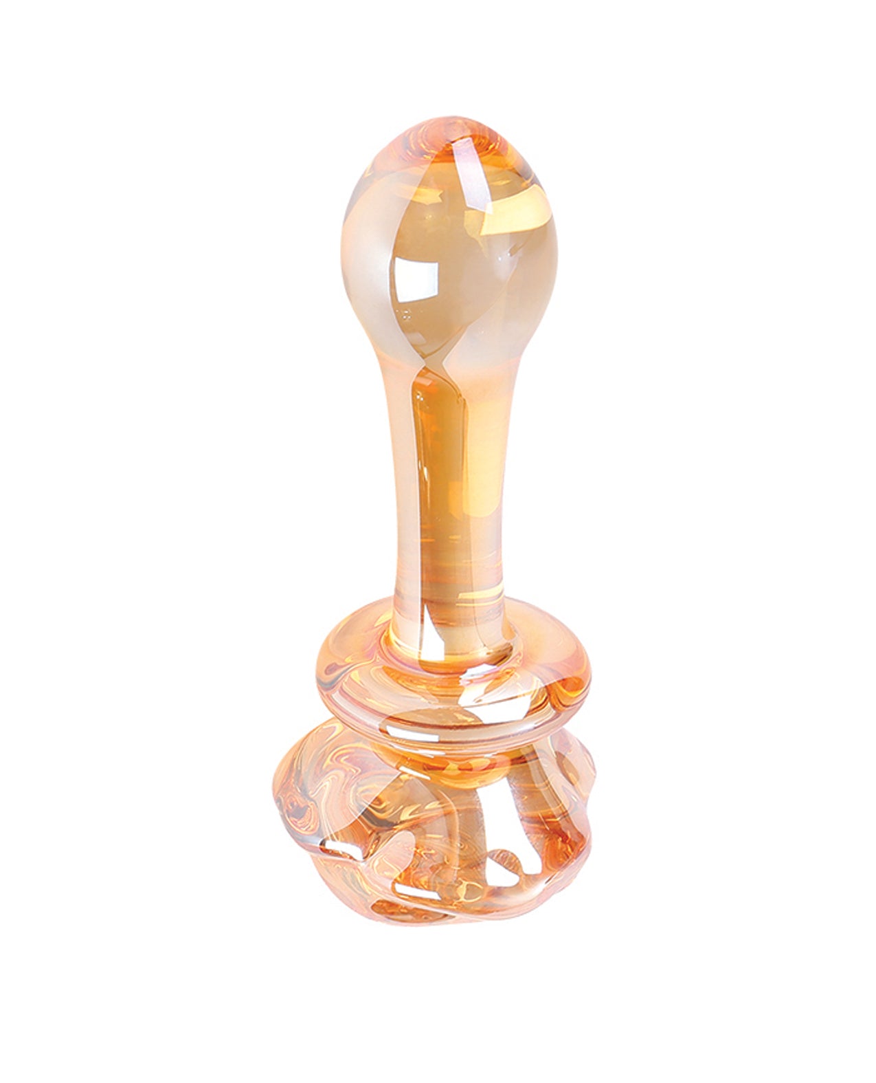 Honey Rosebud Glass Plug