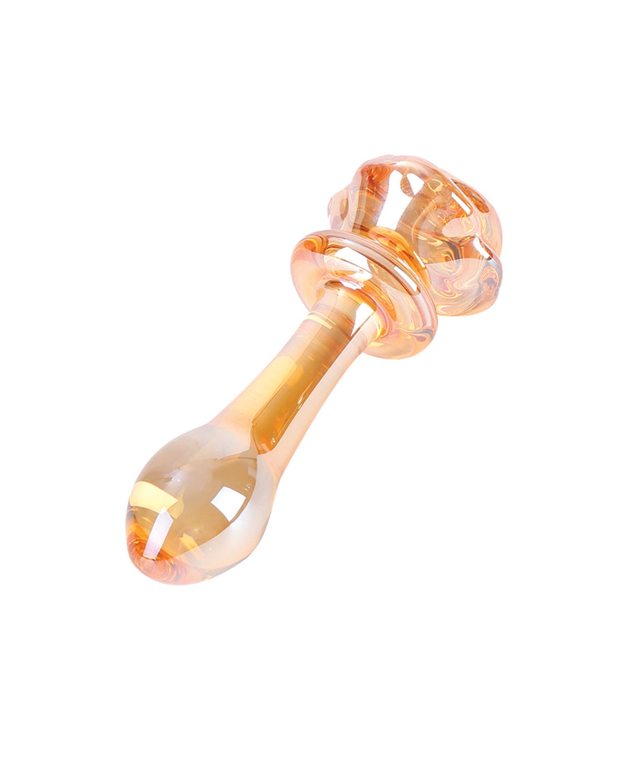 Honey Rosebud Glass Plug