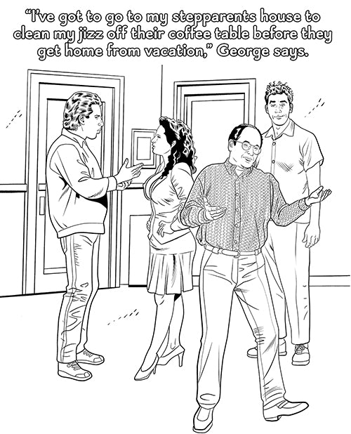 Sexfeld Parody Coloring Book